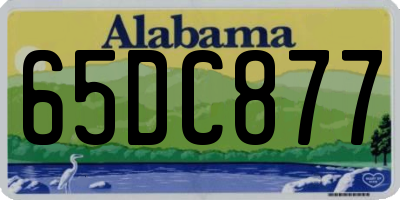 AL license plate 65DC877