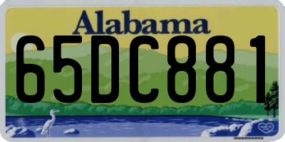 AL license plate 65DC881