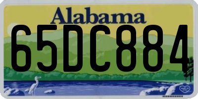 AL license plate 65DC884