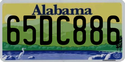 AL license plate 65DC886
