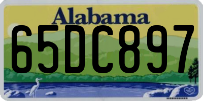 AL license plate 65DC897
