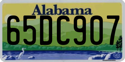 AL license plate 65DC907
