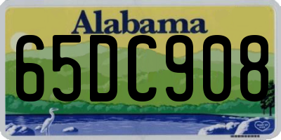 AL license plate 65DC908