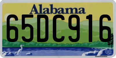 AL license plate 65DC916