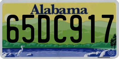 AL license plate 65DC917