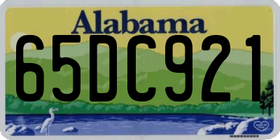 AL license plate 65DC921