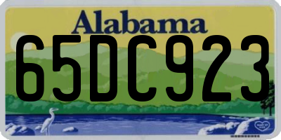 AL license plate 65DC923