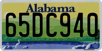 AL license plate 65DC940