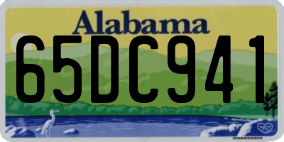 AL license plate 65DC941