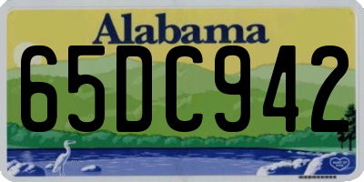 AL license plate 65DC942