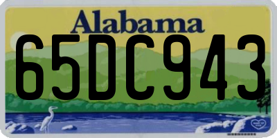 AL license plate 65DC943