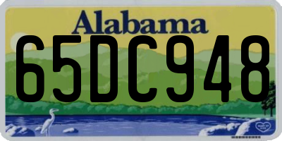 AL license plate 65DC948