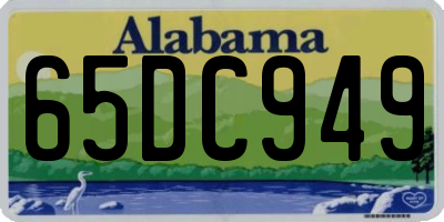 AL license plate 65DC949