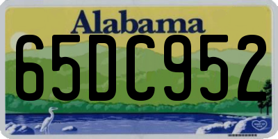 AL license plate 65DC952