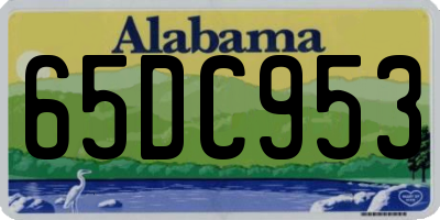 AL license plate 65DC953