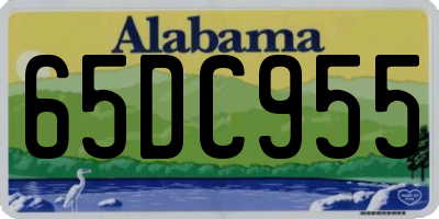 AL license plate 65DC955