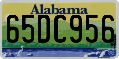 AL license plate 65DC956
