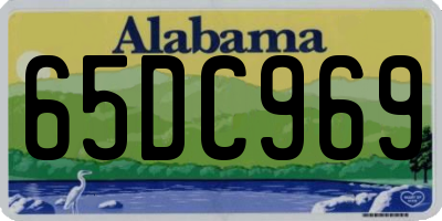 AL license plate 65DC969