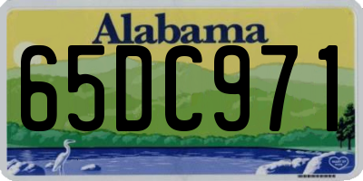 AL license plate 65DC971