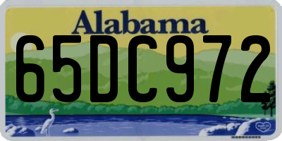 AL license plate 65DC972