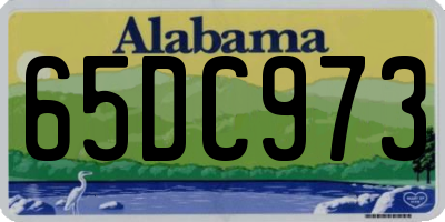 AL license plate 65DC973