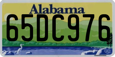 AL license plate 65DC976