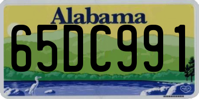 AL license plate 65DC991