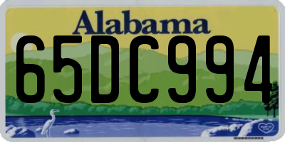 AL license plate 65DC994