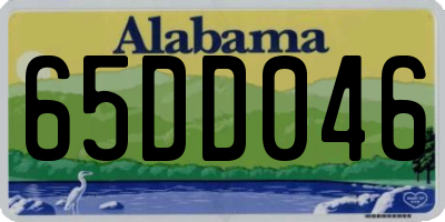 AL license plate 65DD046
