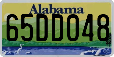 AL license plate 65DD048