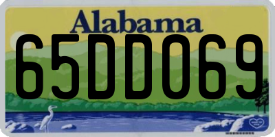 AL license plate 65DD069