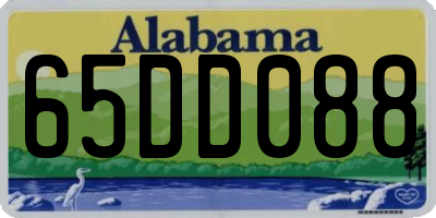 AL license plate 65DD088