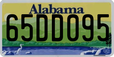AL license plate 65DD095