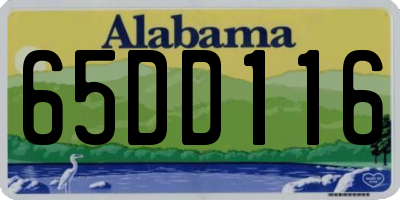 AL license plate 65DD116