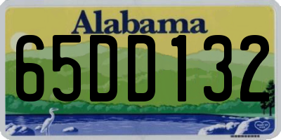 AL license plate 65DD132