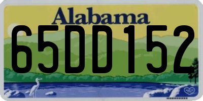 AL license plate 65DD152