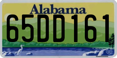 AL license plate 65DD161