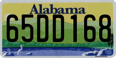AL license plate 65DD168