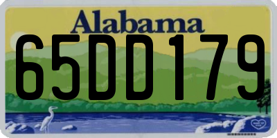 AL license plate 65DD179