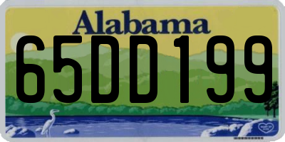 AL license plate 65DD199