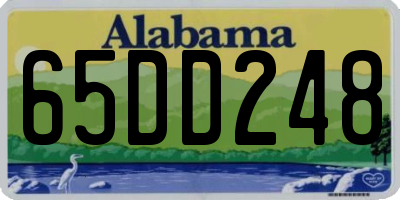 AL license plate 65DD248