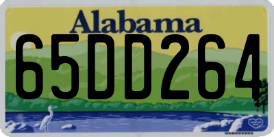 AL license plate 65DD264