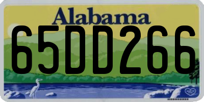 AL license plate 65DD266
