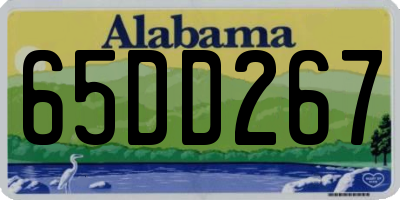 AL license plate 65DD267