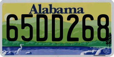 AL license plate 65DD268