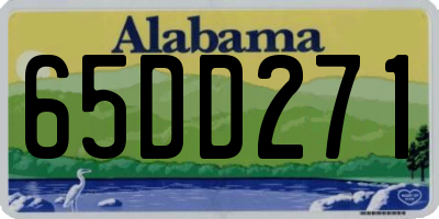 AL license plate 65DD271
