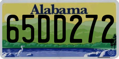 AL license plate 65DD272