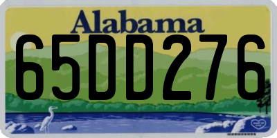 AL license plate 65DD276