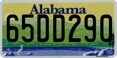 AL license plate 65DD290