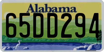 AL license plate 65DD294
